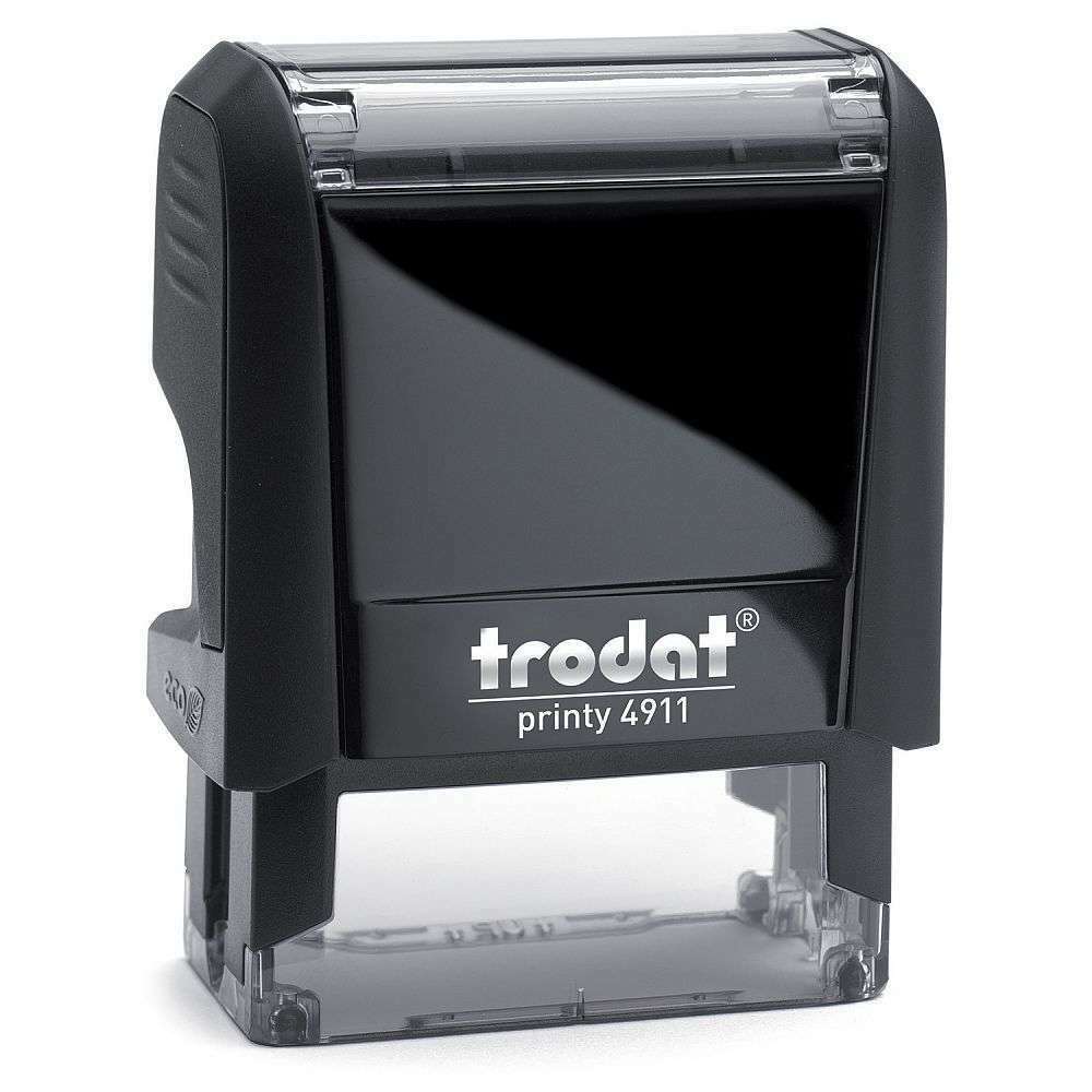 Trodat Printy 4911 Custom Self Inking Stamp Black Ink Qty of 2 Stamps