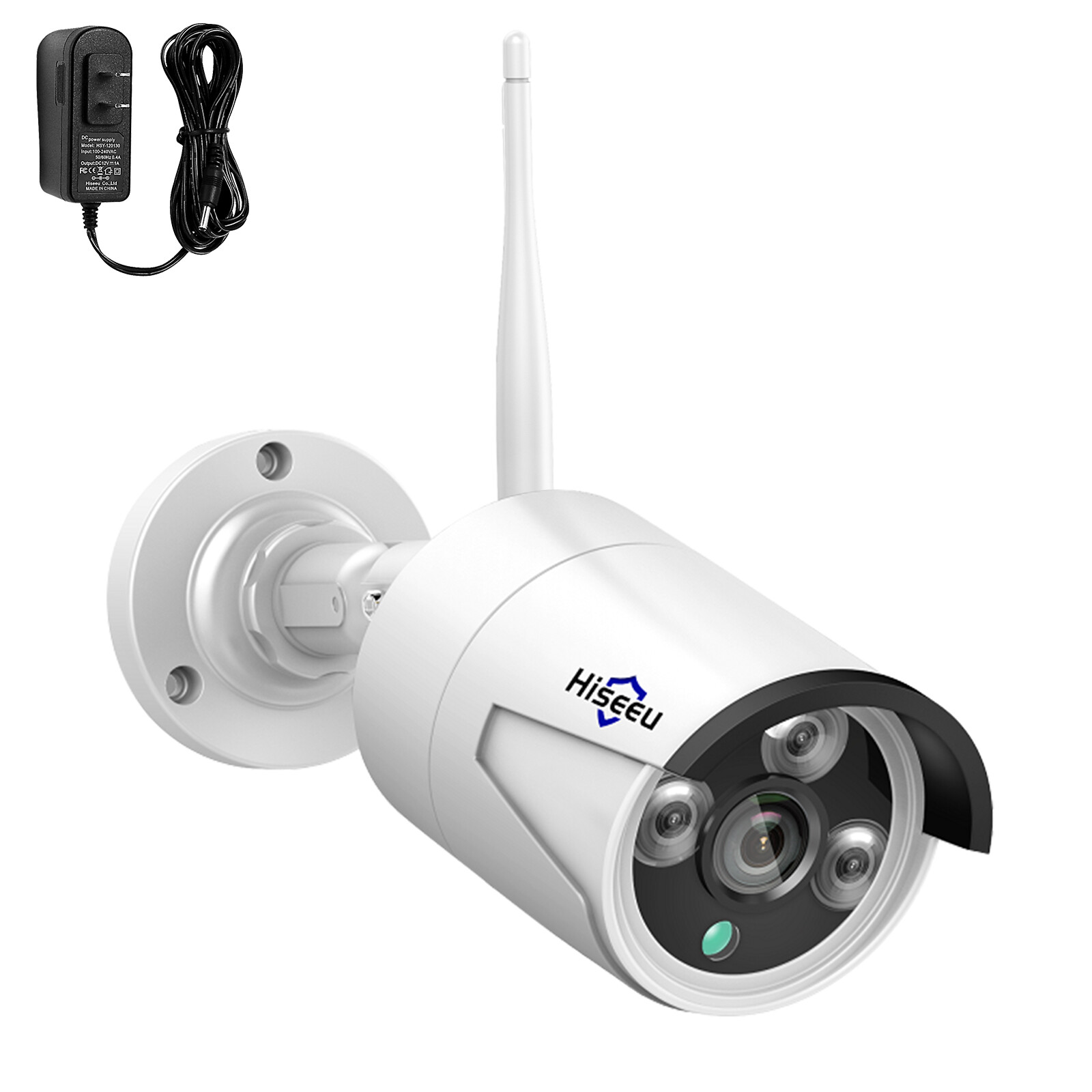 Hiseeu 10CH 5MP NVR Outdoor Wired Security Camera System CCTV WIFI IP 1TB HDD