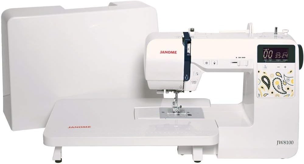 Janome JW8100 Fully-Featured Computerized Sewing Machine with 100 Stitches, 7 Bu