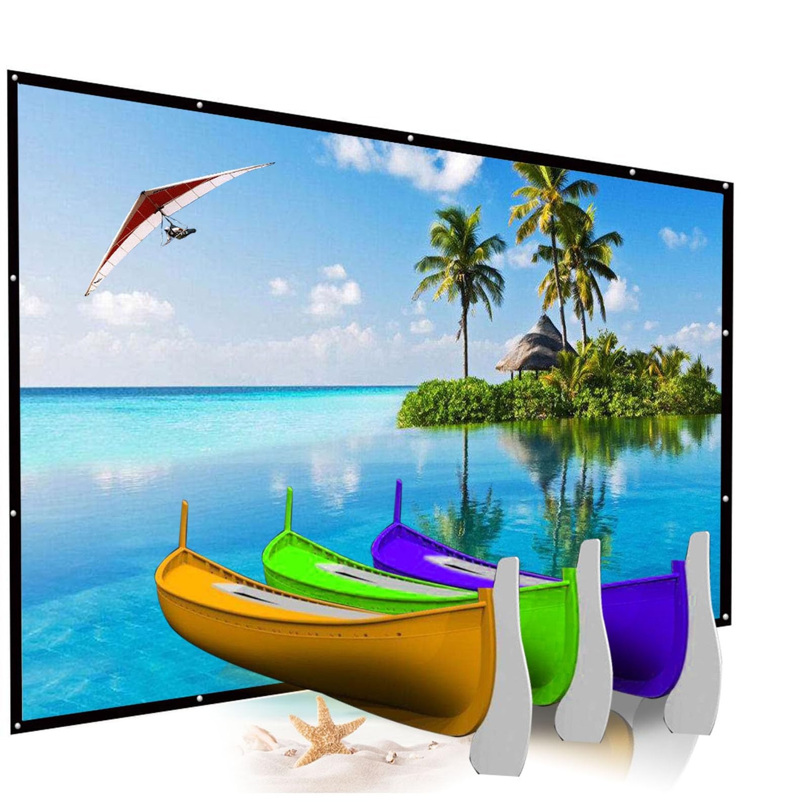 200 Inch 16:9 Foldable Big Size Portable Projector Screen Outdoor