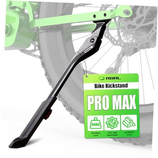 Bike Kickstand, 40 mm Hole Spacing Adjustable Bike Stand, Aluminum Alloy 40mm
