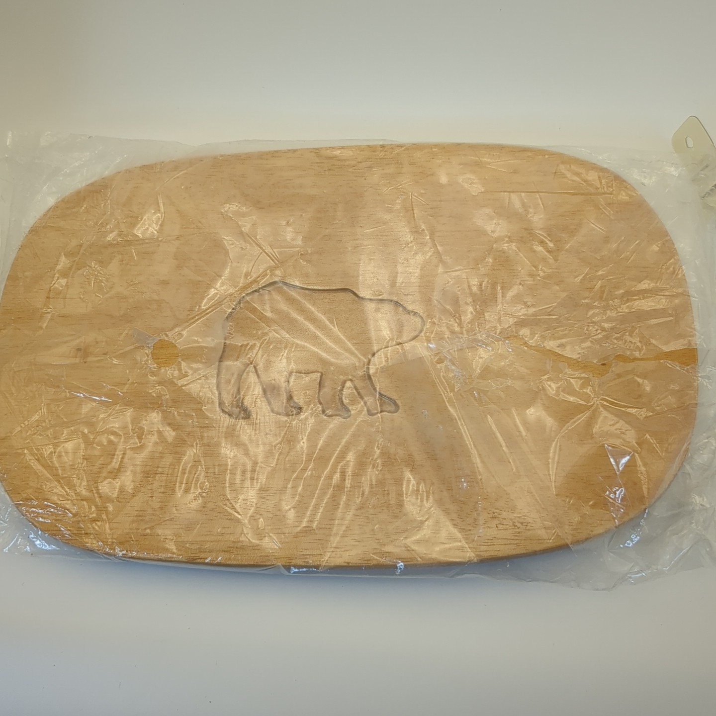 Bear  Basket Lid Solid Maple Wood
