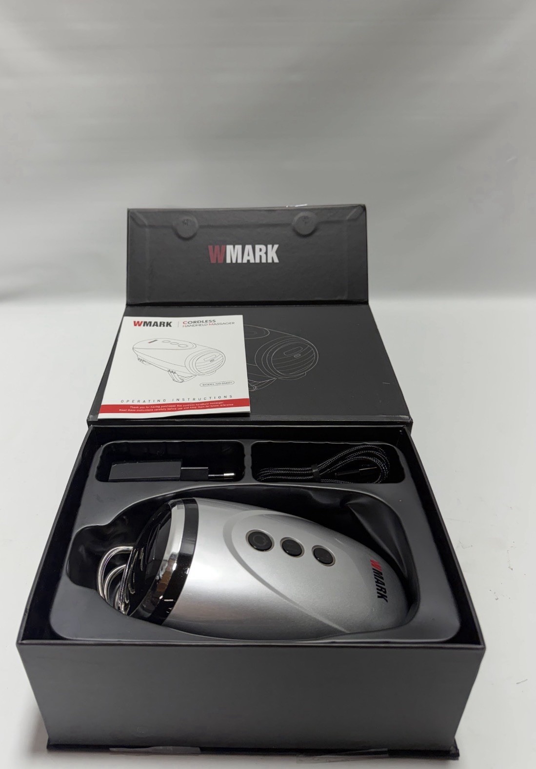 W Mark Cordless Handheld Massager Rechargeable Deep Tissue