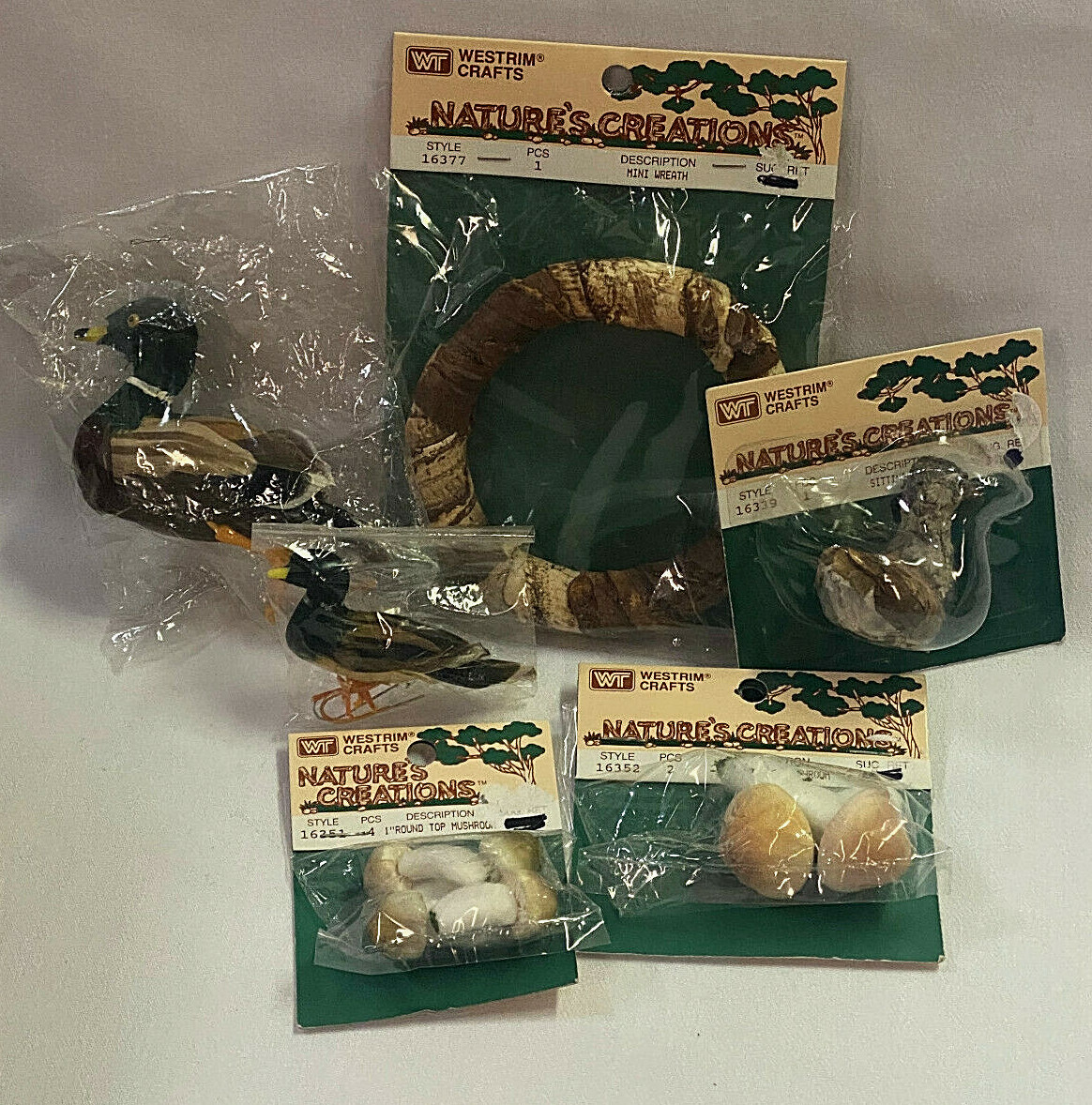 CLASSIC WESTRIM CRAFTS NATURES CREATIONS CRAFTS OUTDOOR VARIETY PACK of SIX