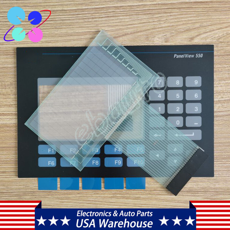 Touch Screen & Membrane Keypad for AB 2711-B5A1 Panel Glass PanelView 550