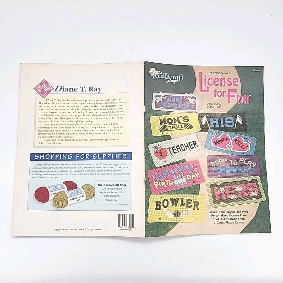License for Fun by Diane T. Ray The Needlecraft Shop 1995 Booklet