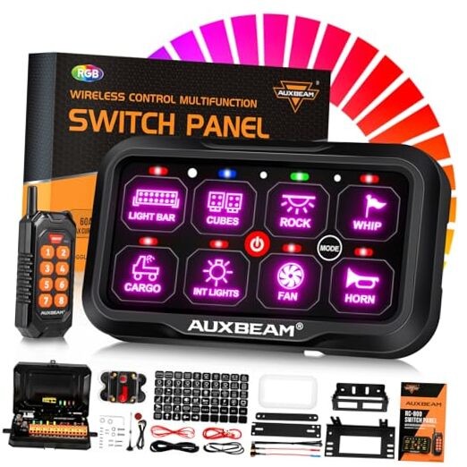 8 Gang Switch Panel RC-800 RGB Wireless RC800-8 Gang With Wireless Remote