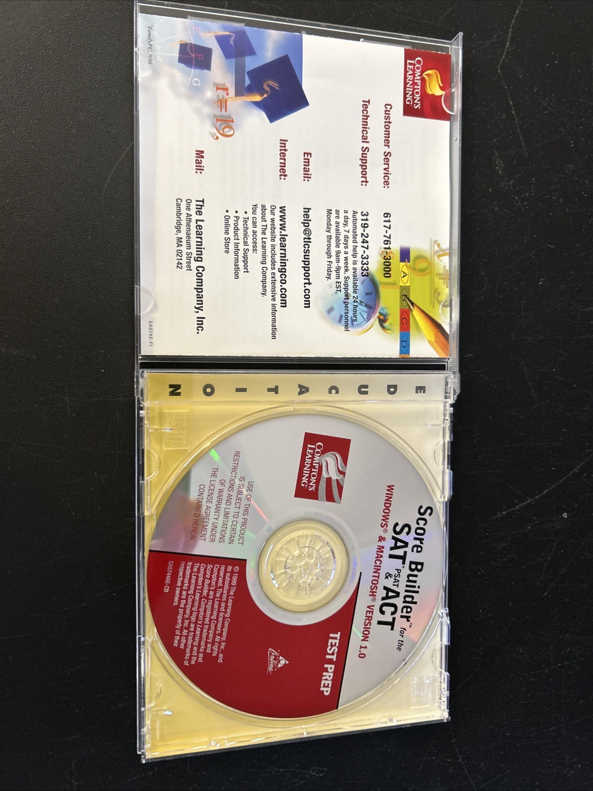 1999 Comptons Learning Score Builder SAT , PSAT & ACT CD-rom