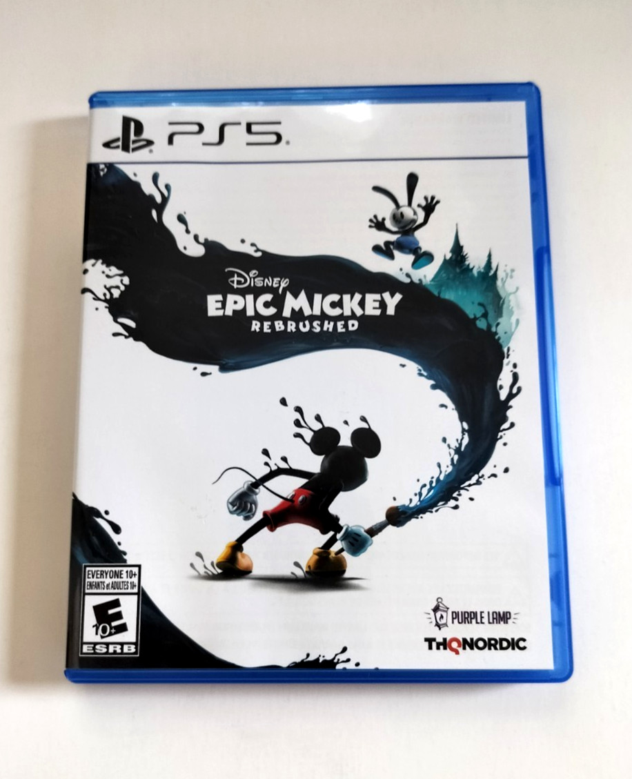 Replacement Case Only Disney Epic Mickey Rebrushed PlayStation 5 PS5 AUTHENTIC