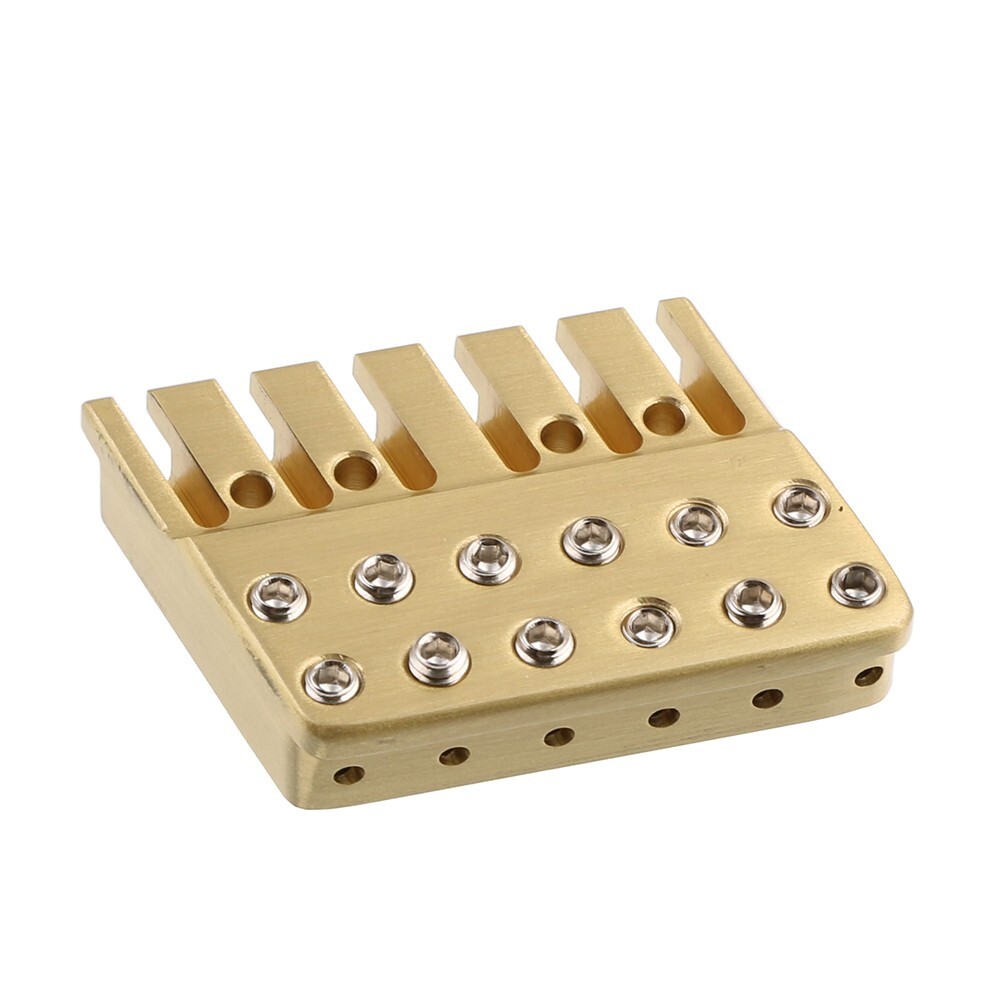 Fanned Frets Headless Guitar Brass String Lock Top Locking Nut 6 String