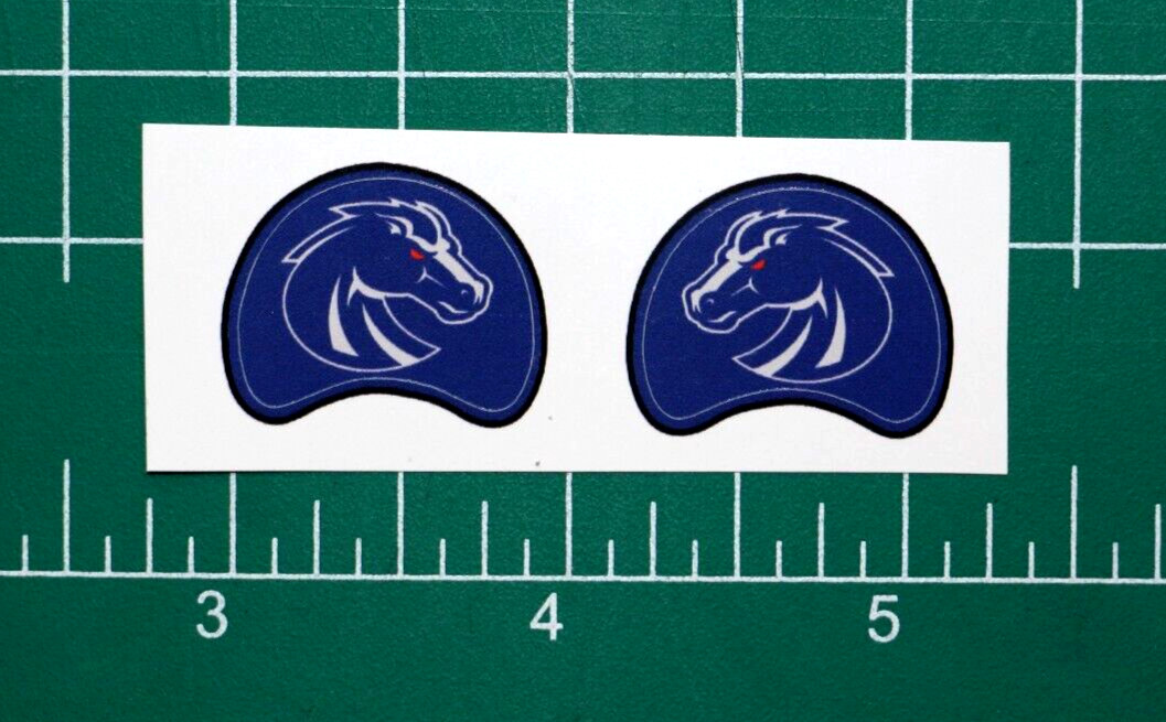 Boise State Broncos *DIECUT DECALS* for OPI Mini Football Gumball Helmets D1 MW