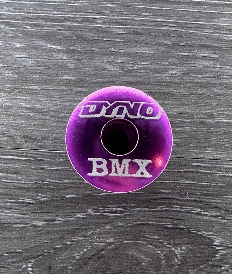 Dyno BMX Repop Bicycle Headset Top Cap 1 1/8" Purple Stem Cap Bike GT Robinson