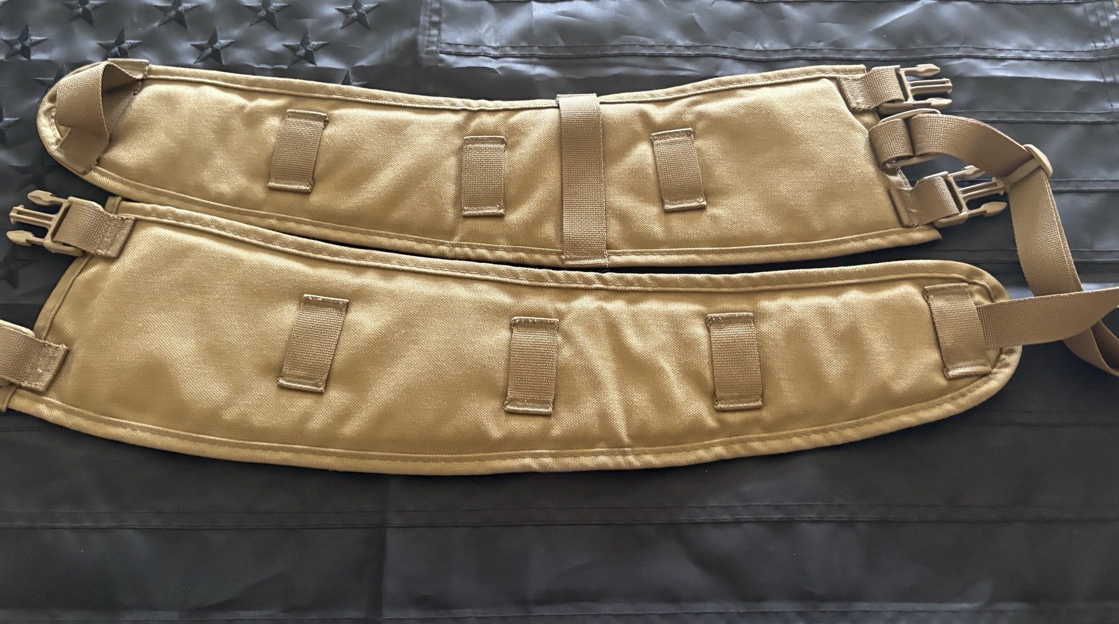 Coyote Tan Tactical MOLLE Shoulder Straps Load Bearing Harness – New Open Box