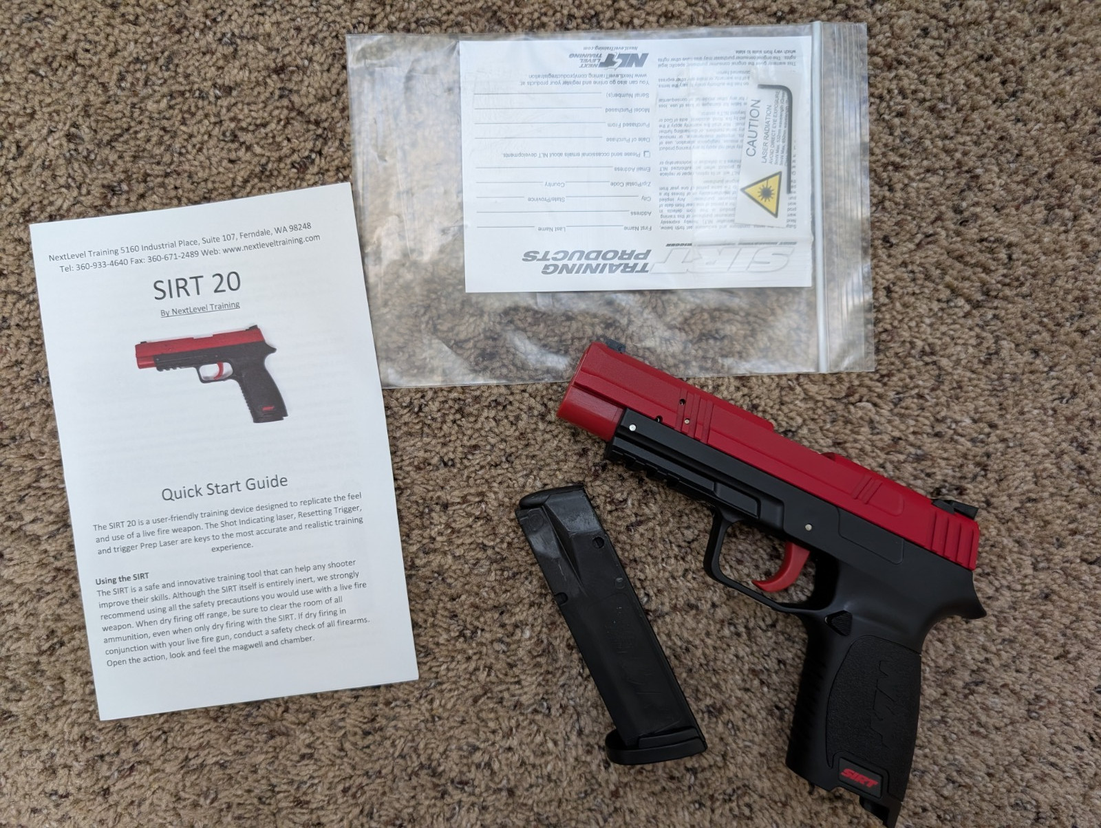 NextLevel Training SIRT 20 Pro R/G (S02109) Laser Training Pistol with Magazine