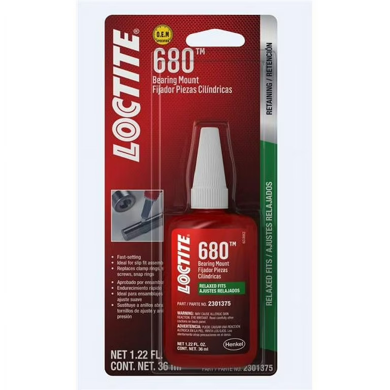 LOCTITE® 680 Bearing Mount Adhesive, Tube 36 ml (1.22 Oz) - PM2301375
