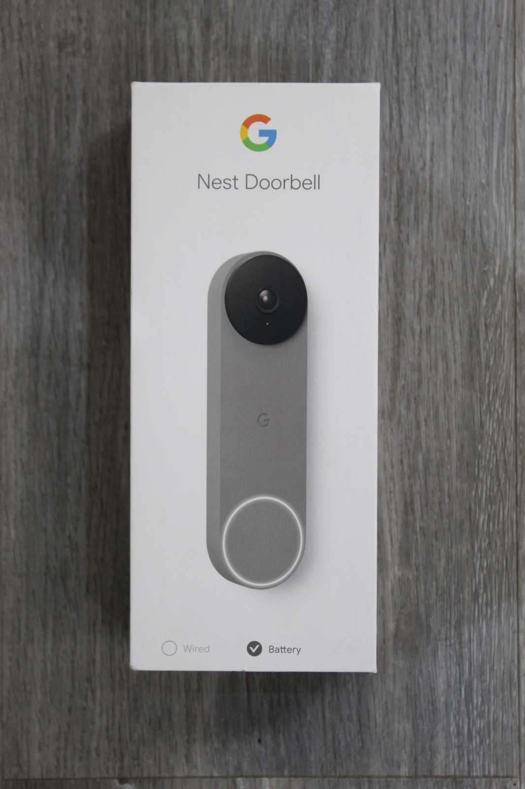 Google Nest Smart Doorbell HDR Video Camera Battery Wi-Fi Home Security Ash NEW