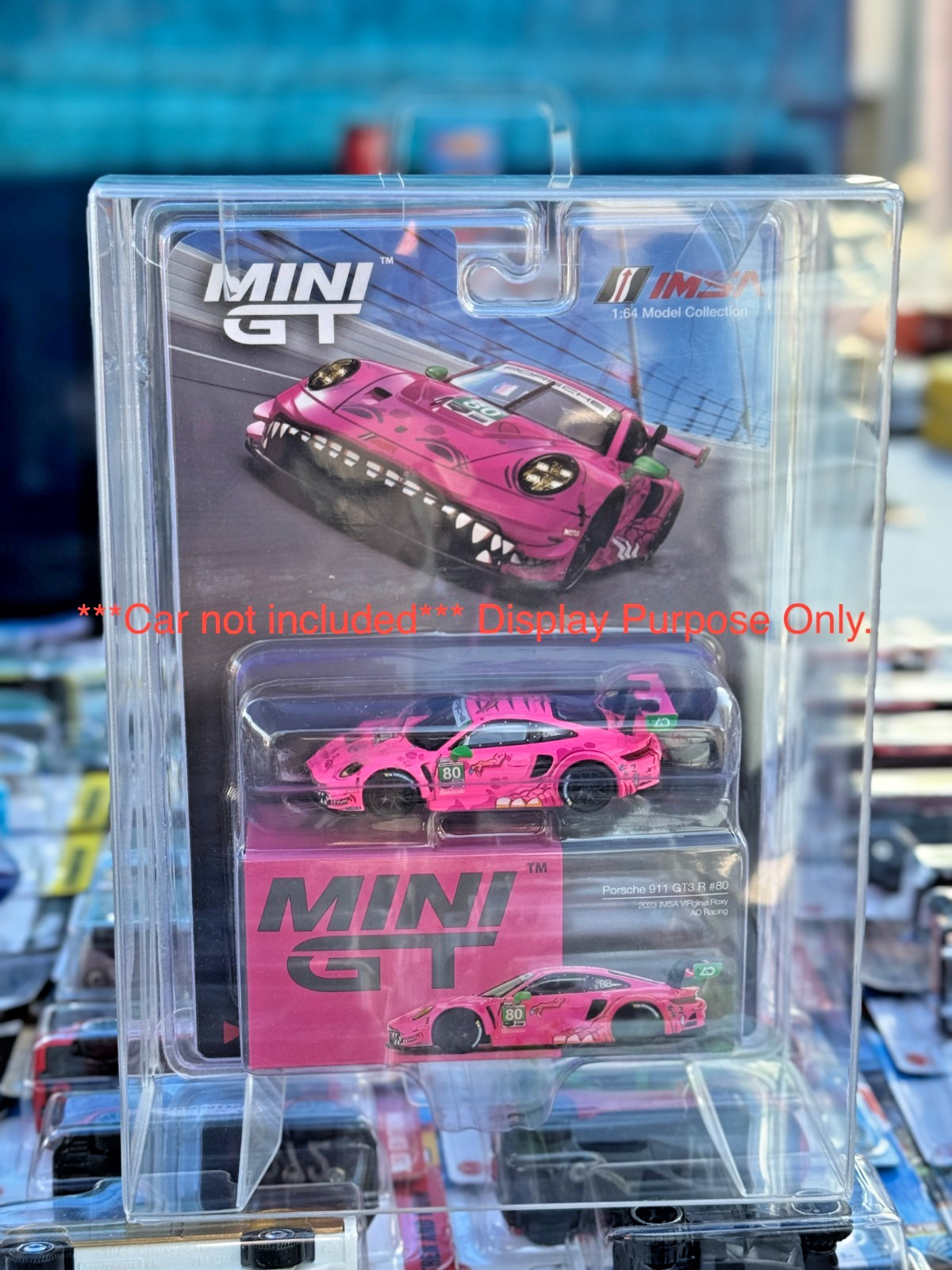 Guardtek Display Protector Case for MINIGT Porsche 911 GT3 Pink Rexy (5 pcs)