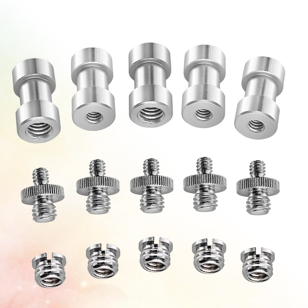 15 PCS/Set Tripod Conversion Screw Camera Adapter Thread Accessories Mount