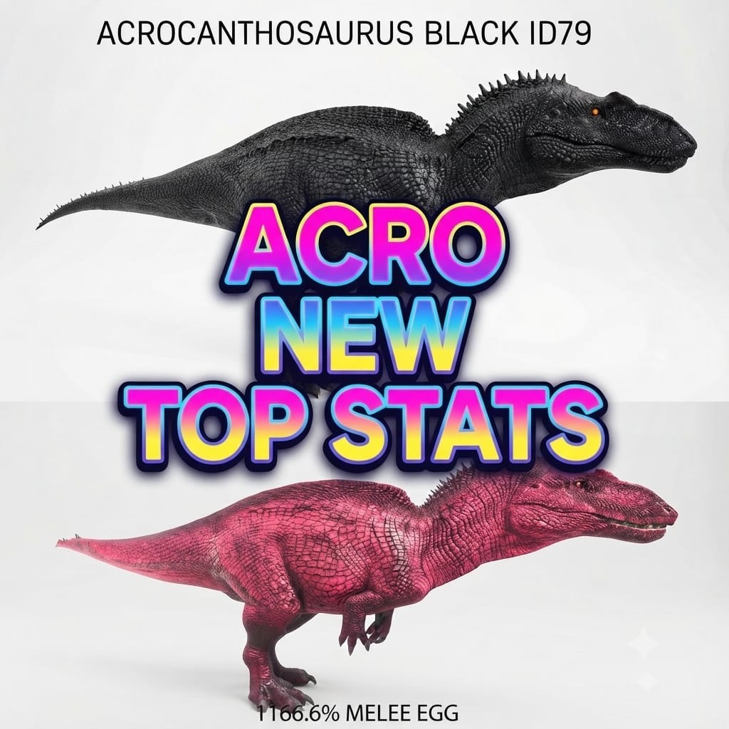 ACRO 1166% MELEE - New Top Stats - EGG - Ark Ascended PVE Official Crossplay
