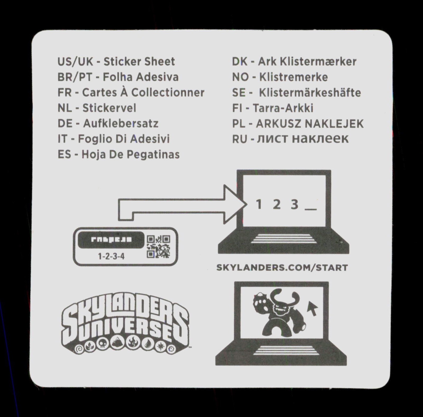 Trigger Happy Skylanders Giants 2012 Activision Sticker