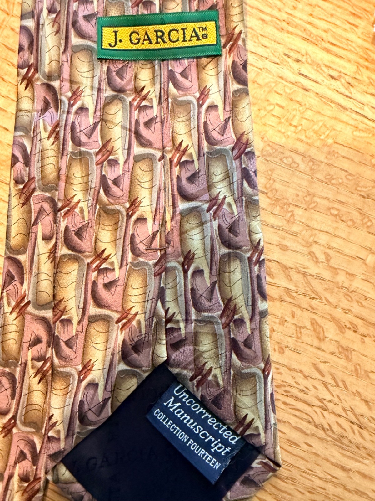 Jerry Garcia Vintage Tie - "Uncorrected Manuscript" Collection Fourteen