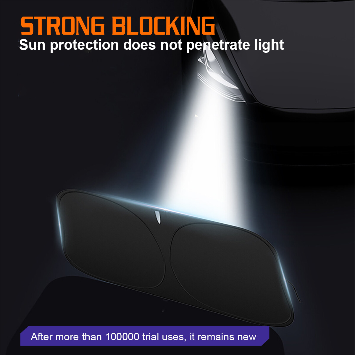 Sun Shade Foldable UV Block Cover Visor Shield For Chevrolet Silverado 2018 A+