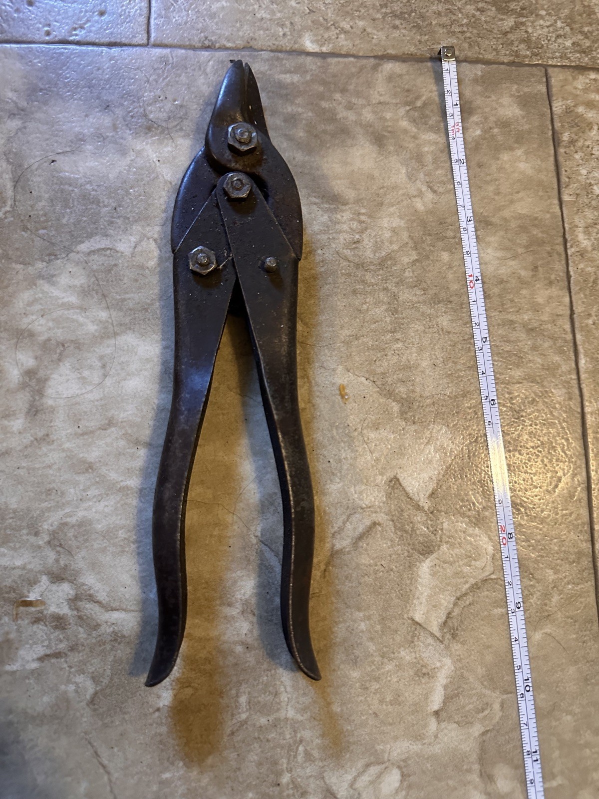 Vintage 1950's Wiss Brand 9" BullDog MetalMaster M5 Tin Snips Hand Tool