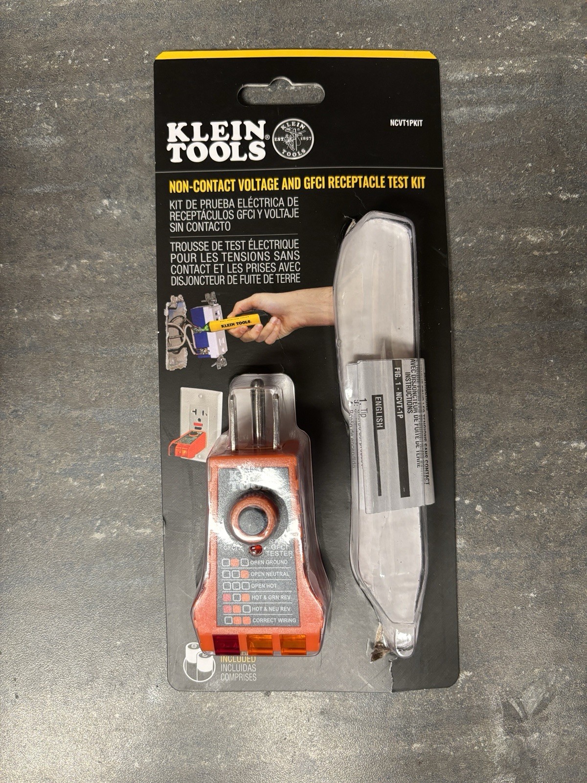 Klein Tools RT205 GFCI Receptacle Tester