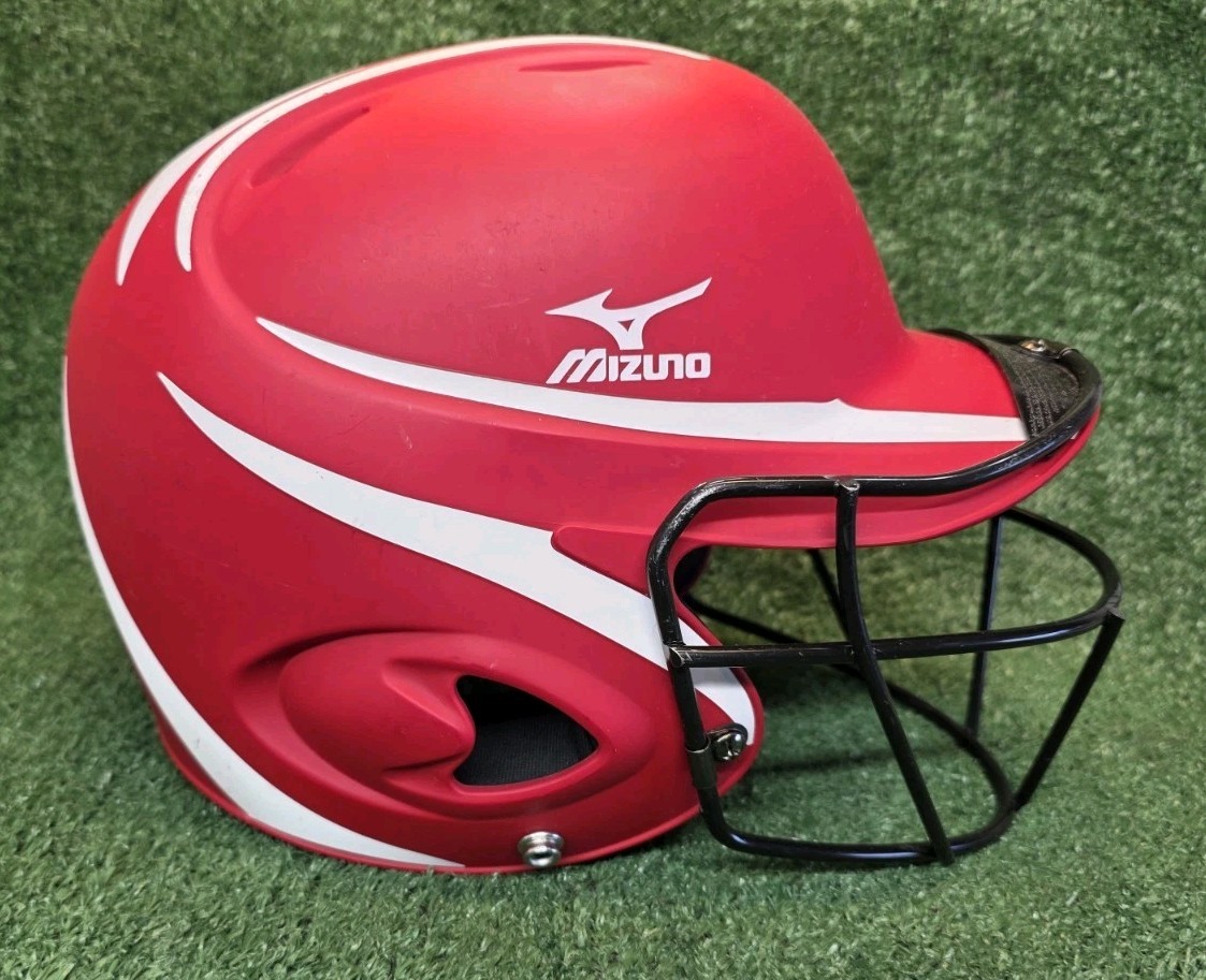 Youth Mizuno Full Fave Mask Fast Pitch Batting Helmet MBH601 Size 6 1/2 - 7 1/4