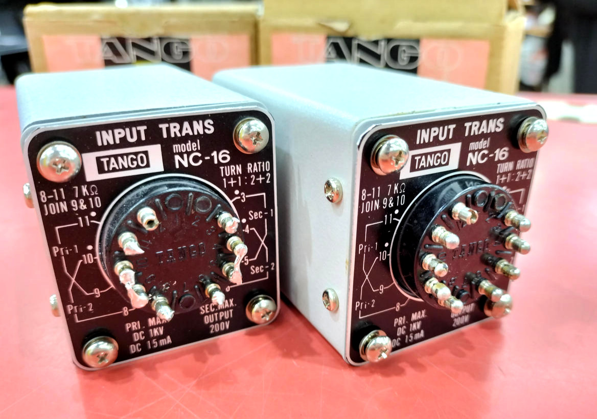 TANGO NC-16 Input Transformer Pair Vintage Audio Hi-Fi Push-Pull Tested Japan