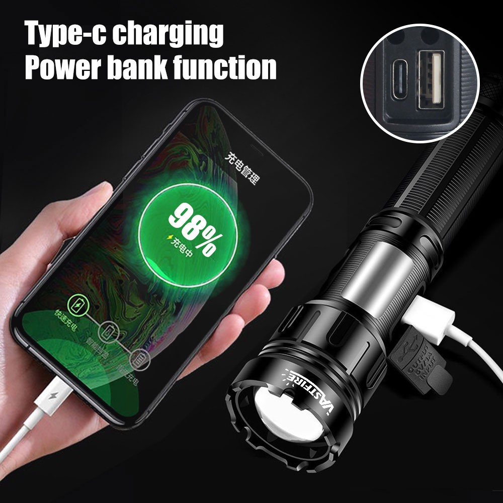 UV Flashlight LED Torch 2 in 1 White&Black Light Waterproof 395nm Light Bright