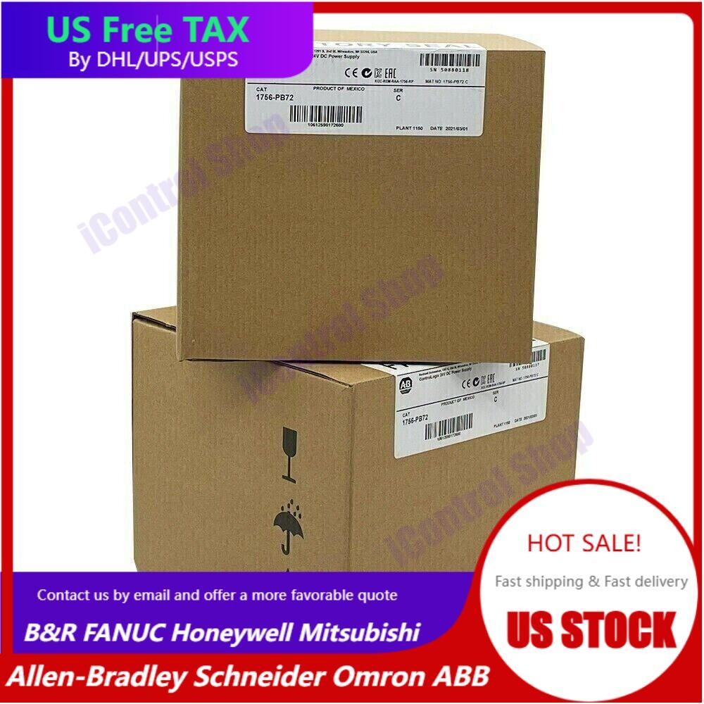New Factory Sealed Allen-Bradley 1756-PB72 ControlLogix 24V DC Power 1756PB72