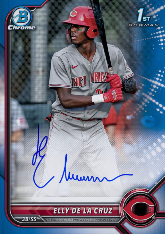 2022 Topps 1st Bowman RC Auto Rookie Signature ELLY DE LA CRUZ Digital
