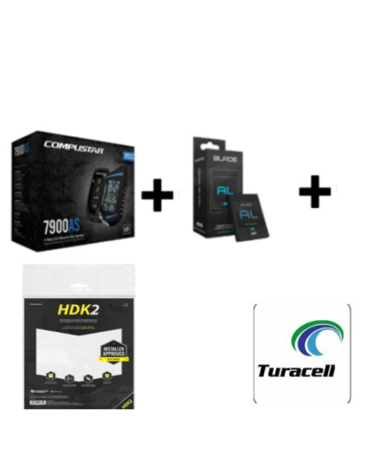 Compustar CS7900AS All-In-One 2-Way Remote Start + Alarm with BLADE-AL w/FTIHDK2