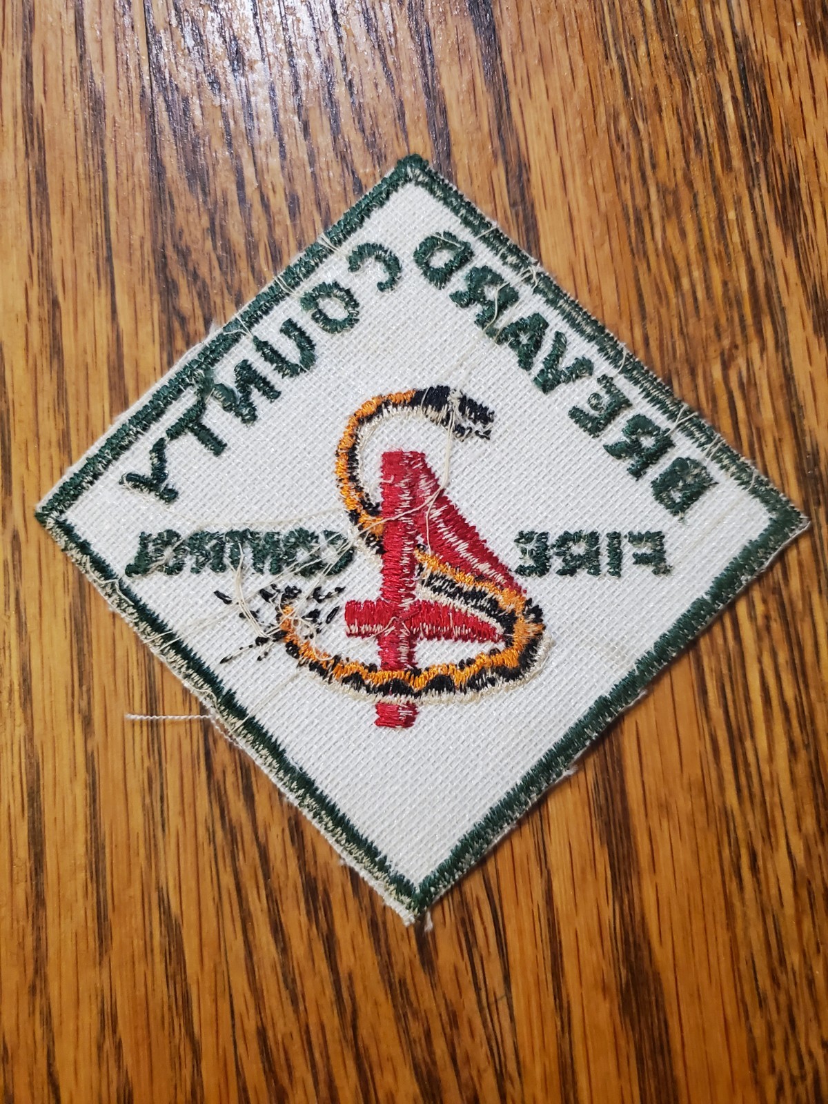 vintage Brevard County Fire Control department patch, likely from the 1970s...