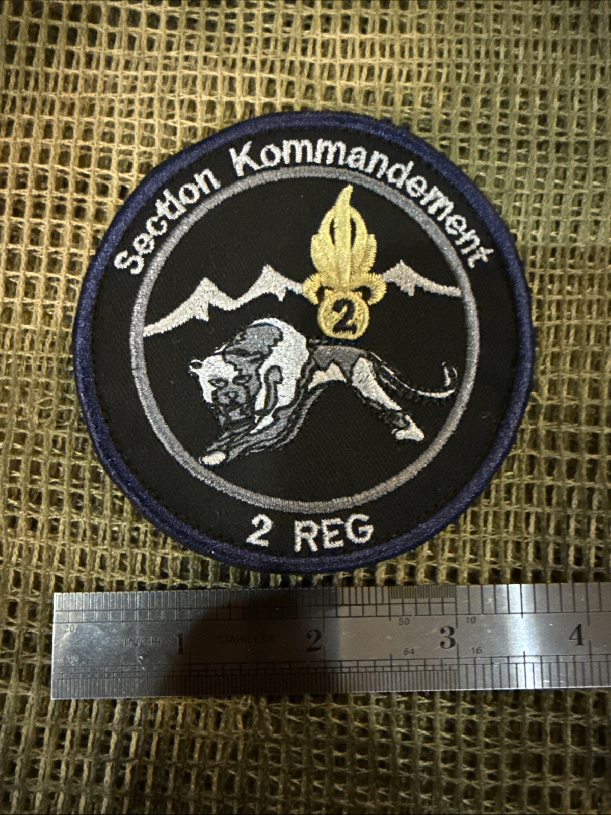 French Foreign Legion Section Kommandement 2 Reg Patch