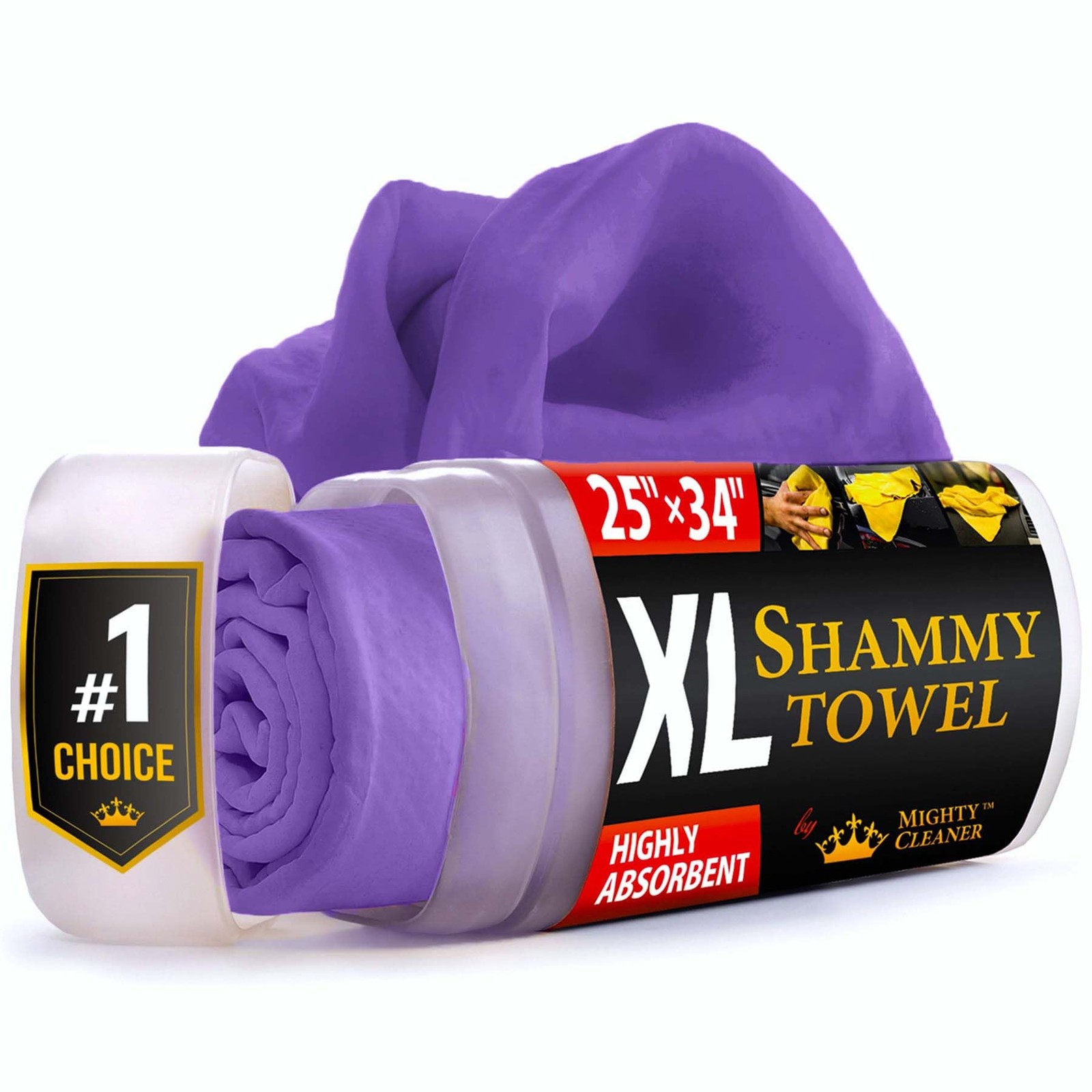 Premium XL Shammy Towel Car 34x25 Inch Absorbent Chamois Cloth Scratch Free