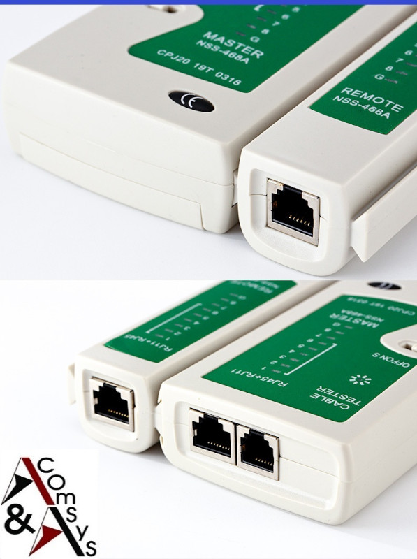 Network Tester RJ45 RJ-11 LAN CAT Cable Tester Tester Network DSL Cable Tester