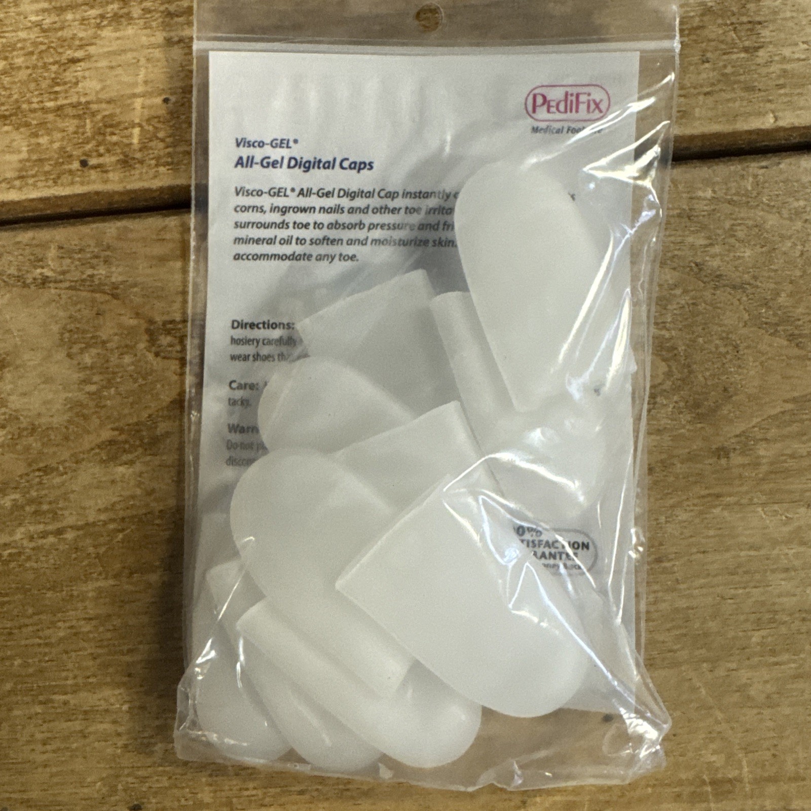 PediFix 1076 Large/XLarge Visco-GEL All-Gel Digital Caps - Pack of 10