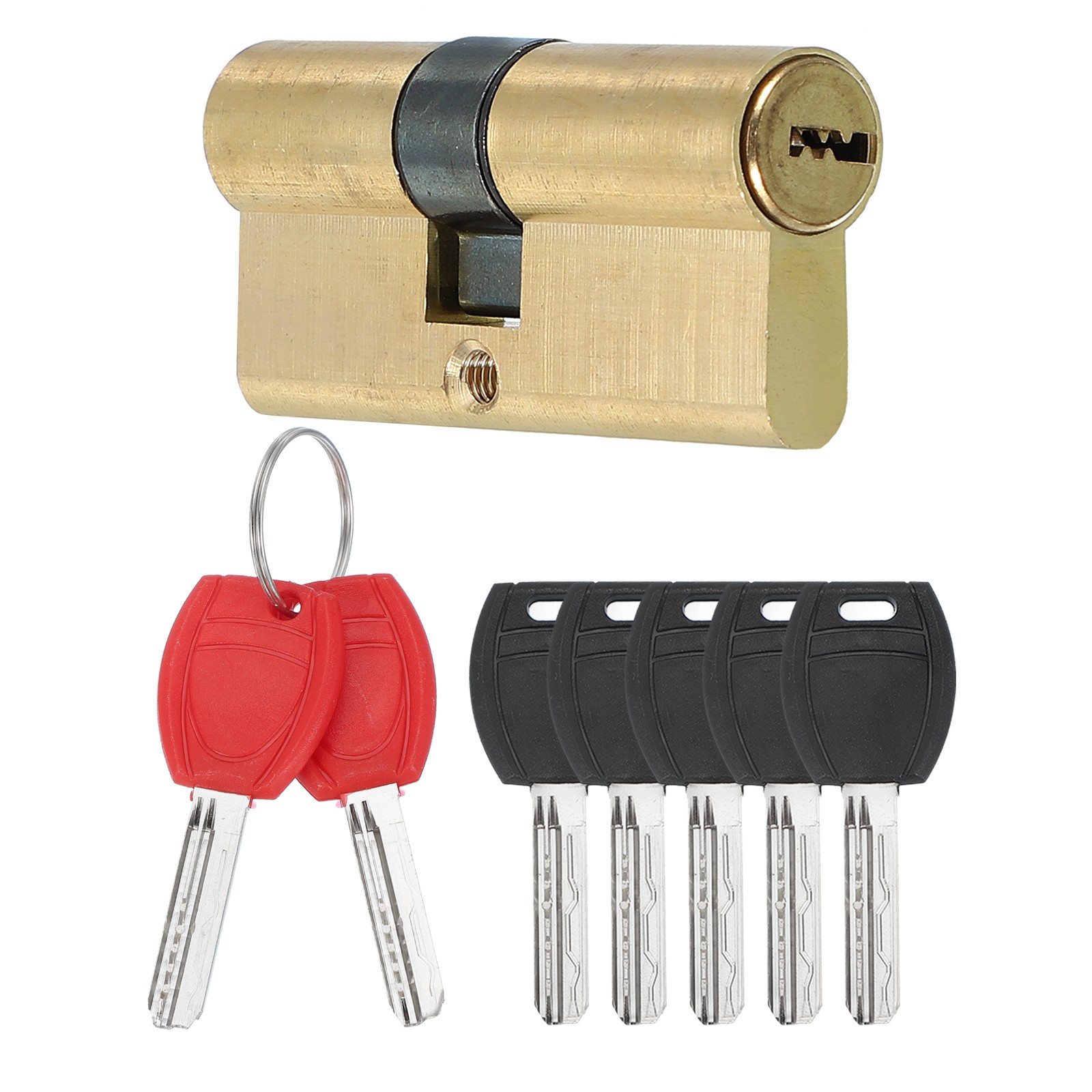 70mm(27.5/10/32.5) European Double Lock Cylinder Door Cylinder Lock with 7 Keys