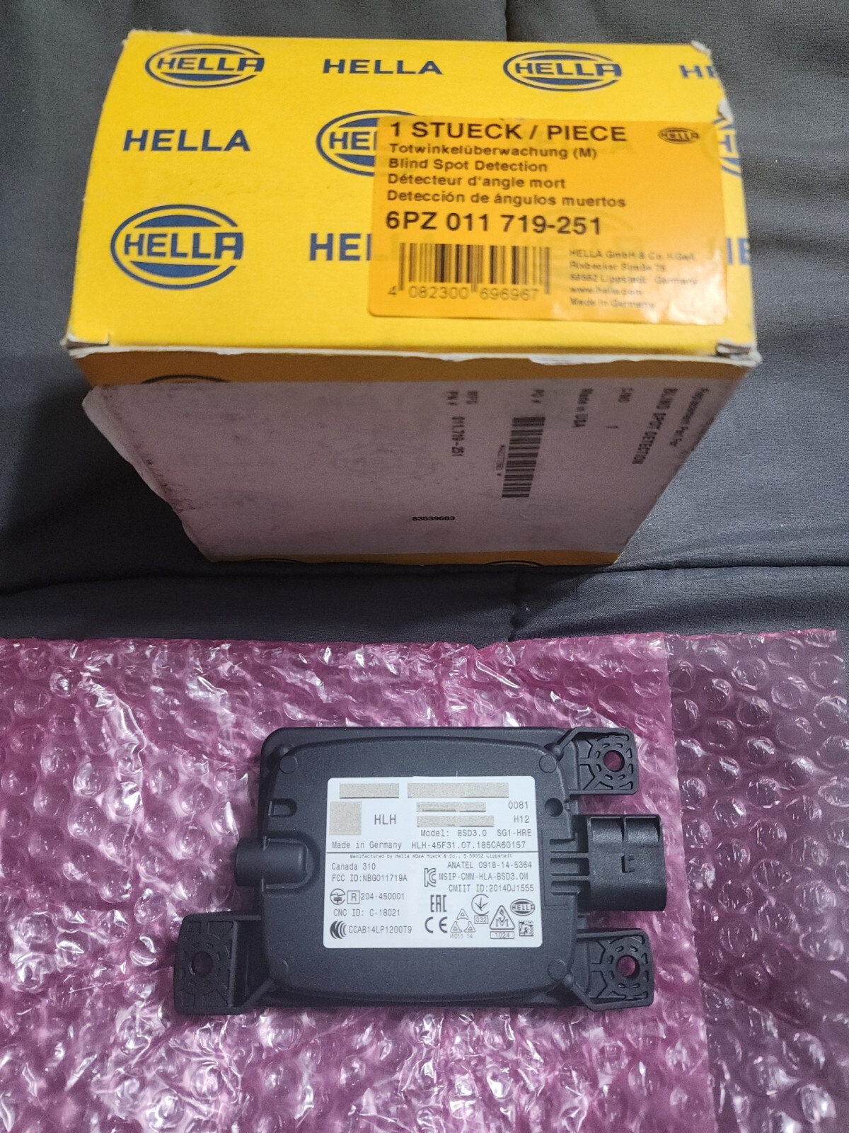 BLS010003 / 6PZ011719251 NEW Blind Spot Sensor RH