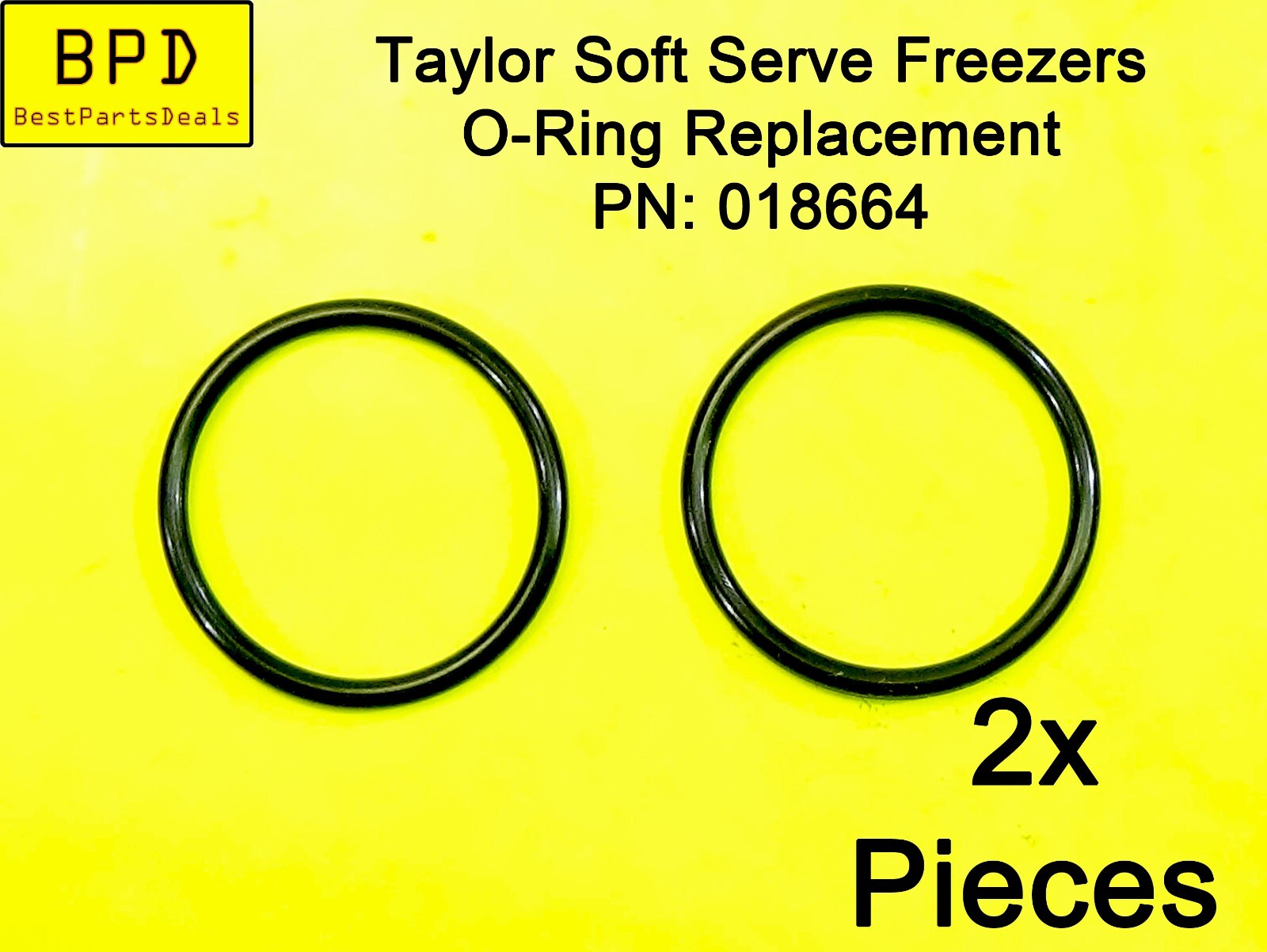 2x Taylor Soft Serve Freezers FKM O-Ring Replacement For PN: 018664