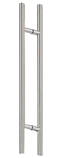 CRL 48LPBS Brushed Stainless 48" Extra Length Ladder Style Back-to-Back Pull