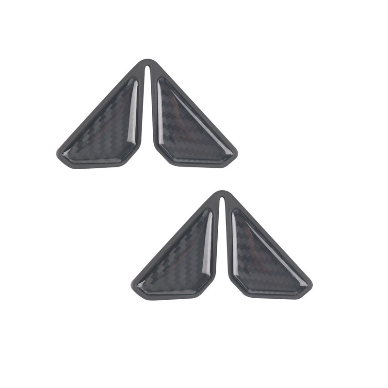 2 PCS Car Door Corner Protector Edge Guards, Real Carbon Fiber Anti Black