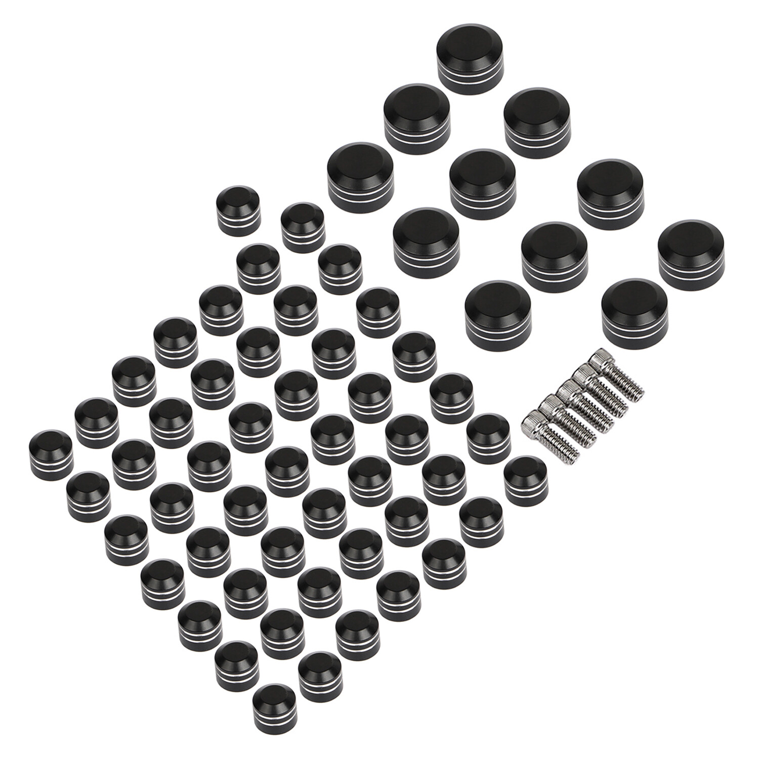 Motor Topper Engine Bolt Cap Covers For Harley Softail FLSTN 2007-2017 2009 2010