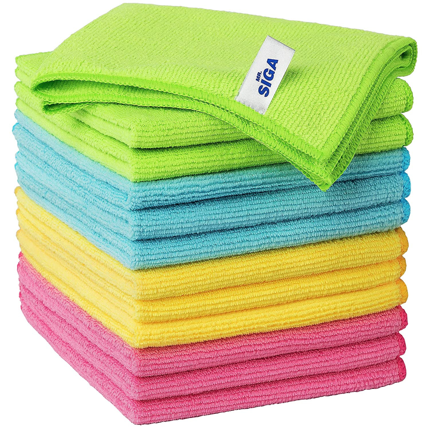 Microfiber Cleaning Cloth,Pack of 12,Size:12.6" X 12.6"