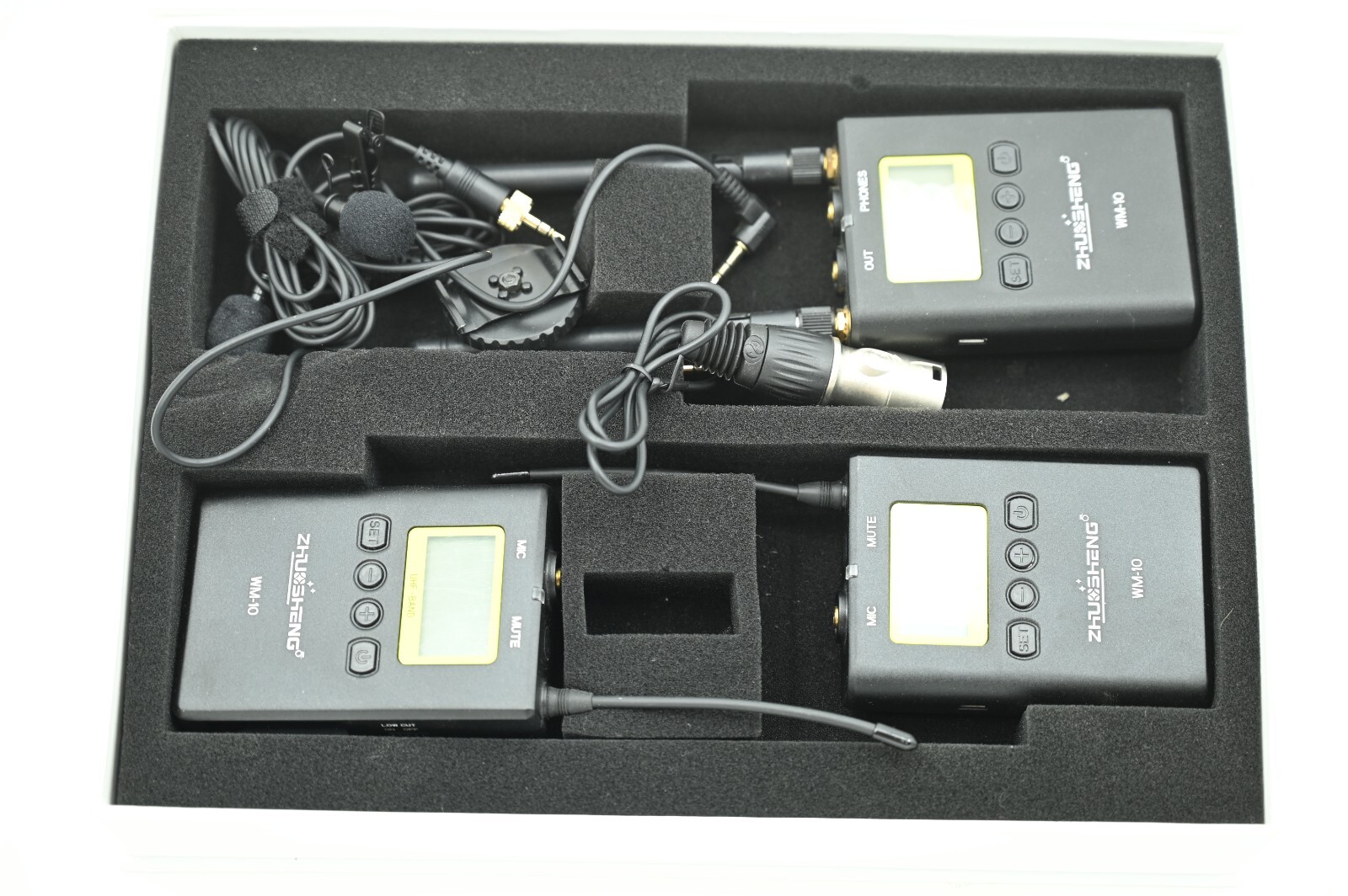 Lot of (3) Zhu Sheng WM-10 Professional Wireless Video Recording Microphone