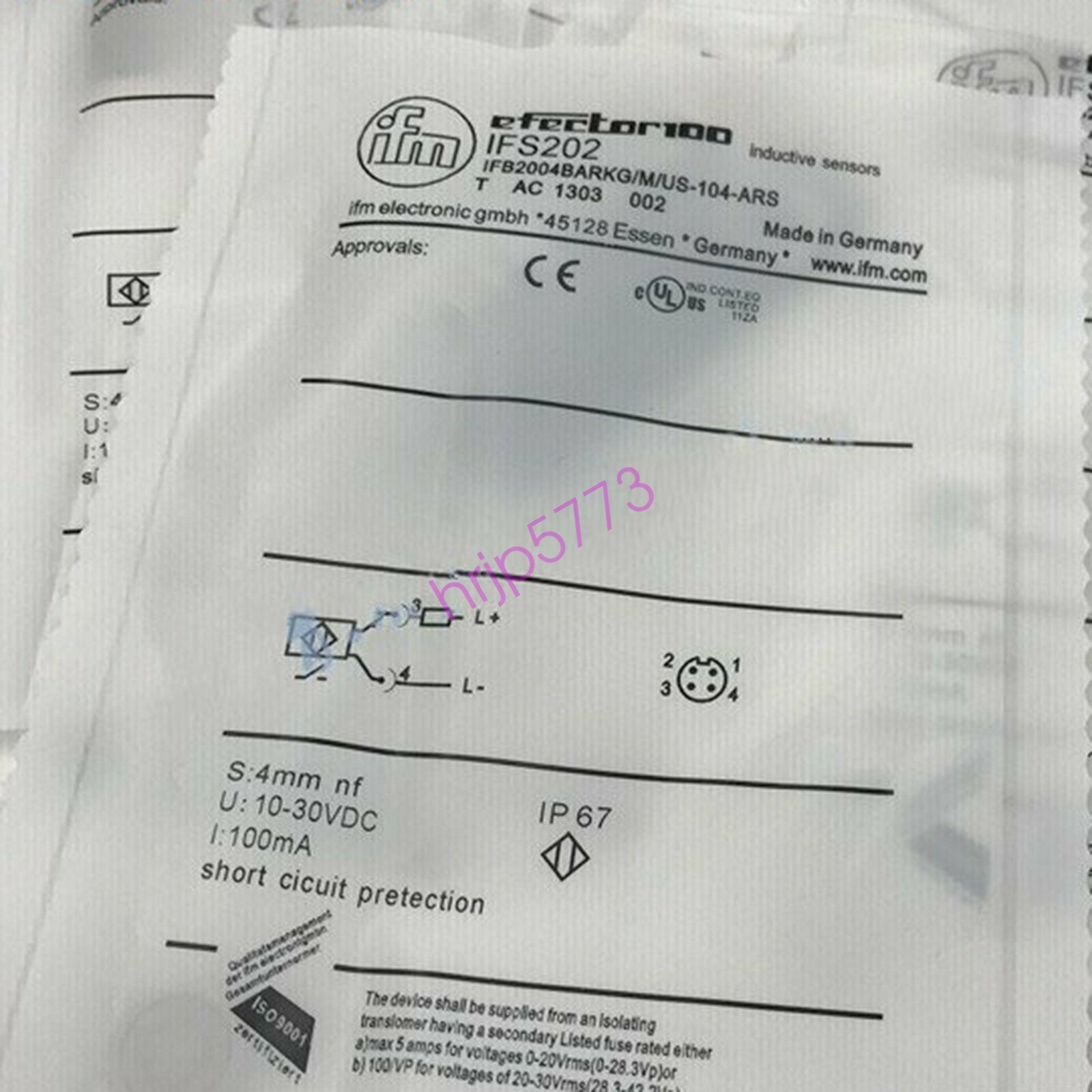 IFM IFS202 Proximity Switch New✦KD