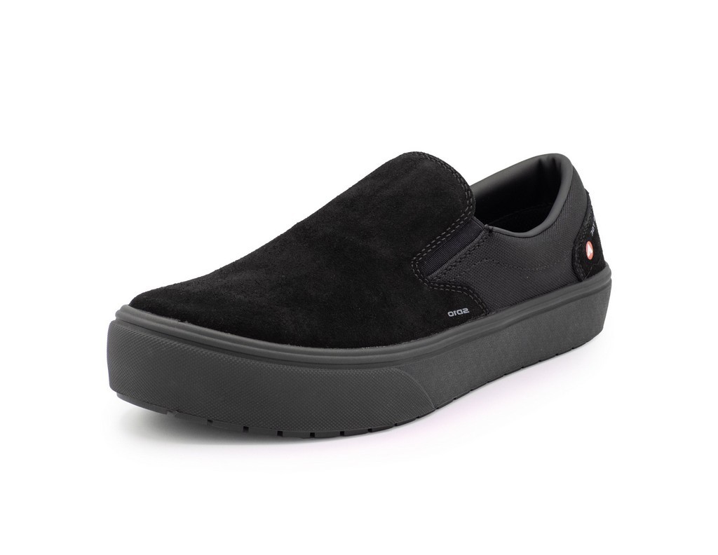 Airwalk Work Shoes Mens Venice Slip On Composite Toe EH Black AW7011