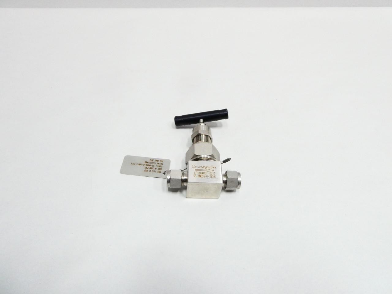 Swagelok SS-6NBS6-C-29547 Manual Stainless Needle Valve 3000psi 3/8in Tube